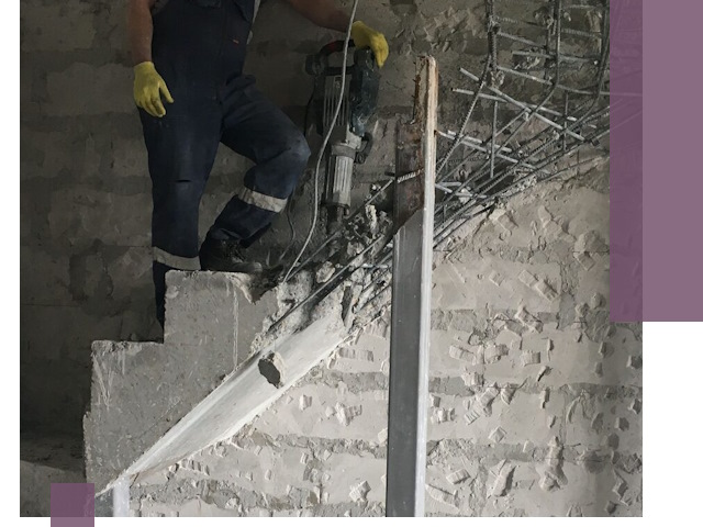 Демонтаж металлических и бетонных лестниц в Самаре