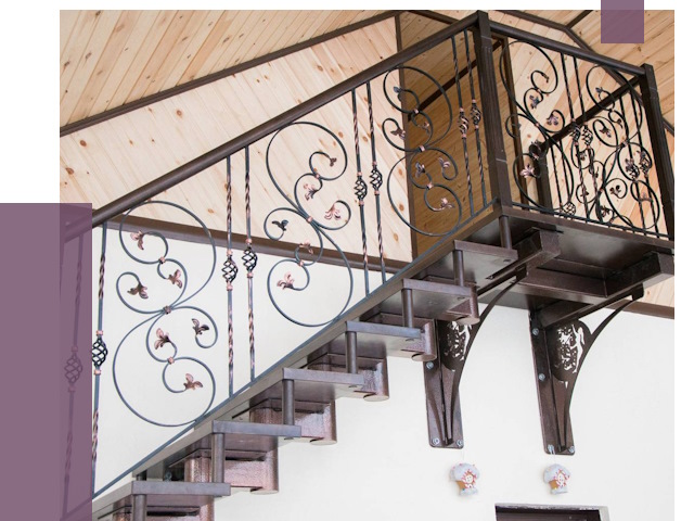 Кованые лестницы в Самаре от 78827 руб. под ключ