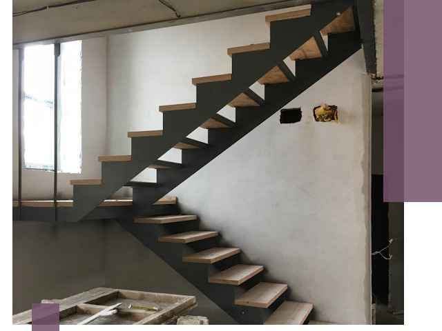 Изготовление лестниц на металлокаркасе в Самаре от производителя