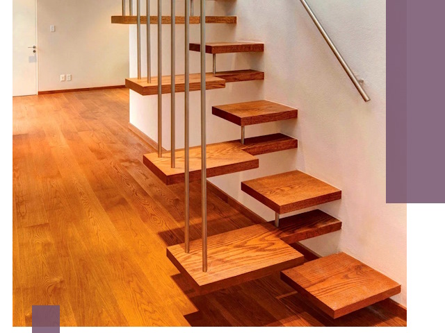 Лестницы «гусиный шаг» на заказ в Самаре для узких пространств