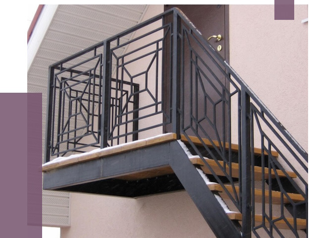 Металлические перила в Самаре от 4245 руб.  | ПРОЛЁТ-Смр
