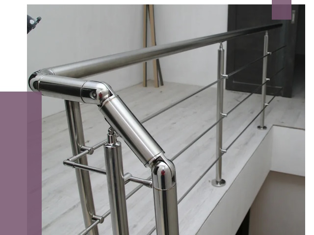 Перила из нержавеющей стали в Самаре от 8893 руб. под ключ | ПРОЛЁТ-Смр