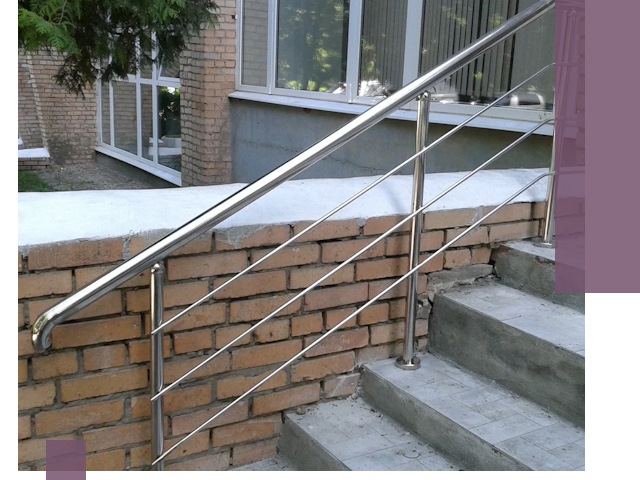 Перила из нержавеющей стали высокого качества в Самаре