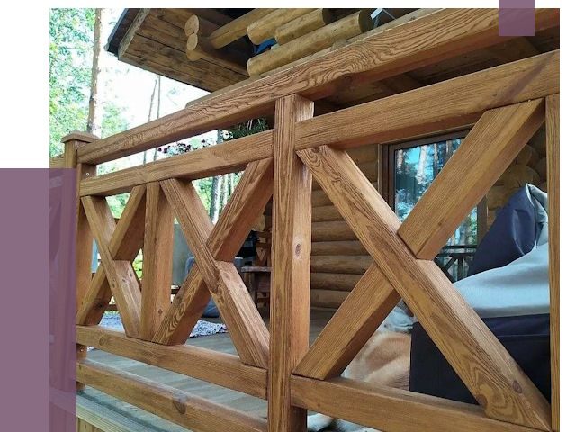 Деревянные перила под ключ в Самаре от 7580 руб. 