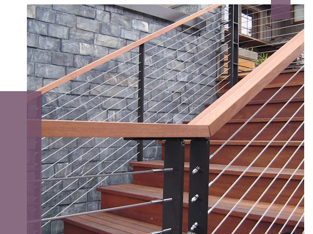 Тросовые перила под ключ в Самаре от 7681 руб. 