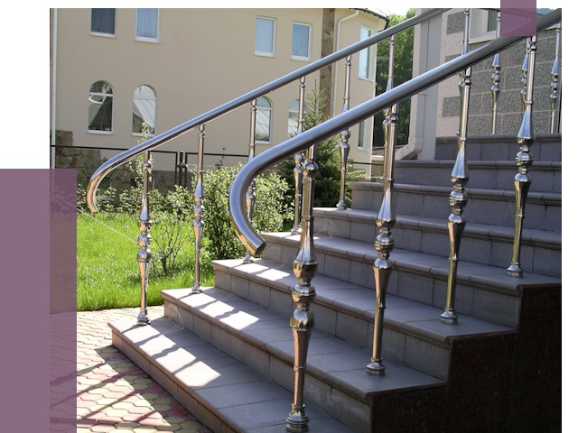 Перила для крыльца в Самаре от 10611 руб. — монтаж ПРОЛЁТ-Смр