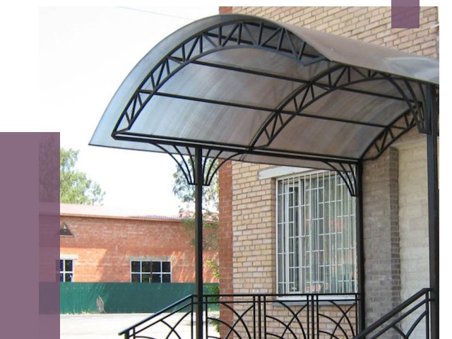 Металлические навесы и козырьки в Самаре от 12633 руб.