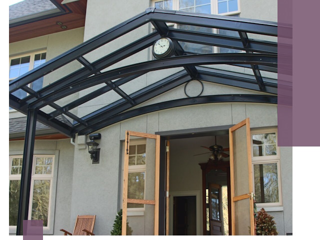 Изготовление и монтаж навесов и козырьков в Самаре