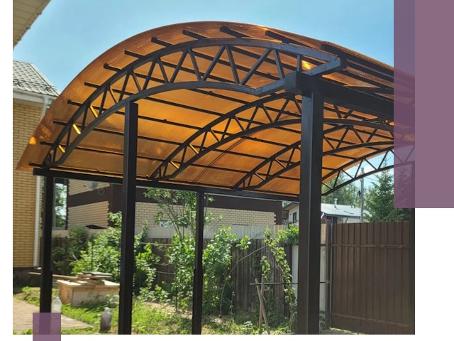 Изготовление навесов под ключ в Самаре из качественных материалов