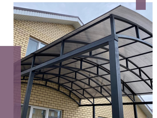 Монтаж козырьков в Самаре от 11369 руб. | ПРОЛЁТ-Смр