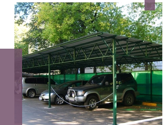 Навесы для парковки в Самаре от 79332 руб. заказать | ПРОЛЁТ-Смр