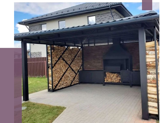 Навесы для барбекю в Самаре от 12582 руб. под ключ | ПРОЛЁТ-Смр