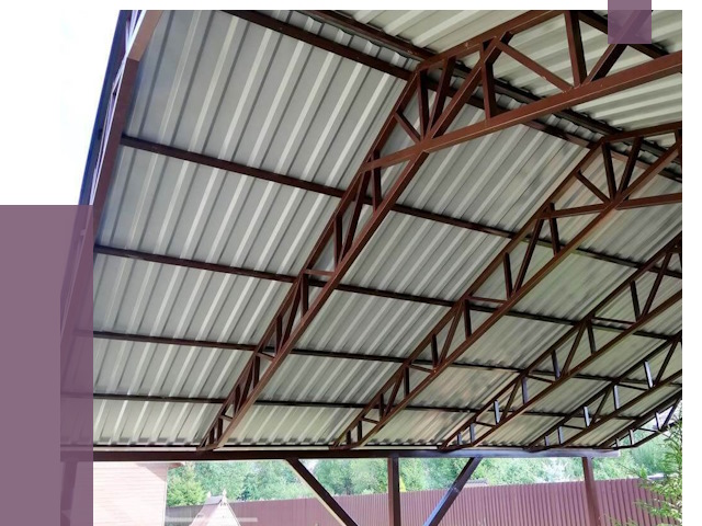 Навесы из профнастила в Самаре от 7276 руб. | ПРОЛЁТ-Смр