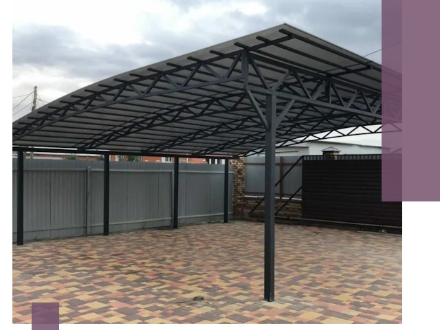 Металлические навесы под ключ в Самаре — изготовление и монтаж