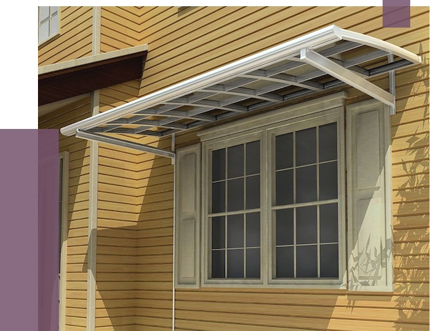 Козырьки над окнами в Самаре от 7529 руб. — монтаж, покупки | ПРОЛЁТ-Смр