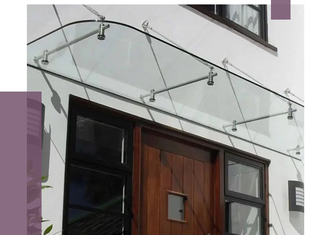 Стеклянные козырьки в Самаре от 18696 руб. | ПРОЛЁТ-Смр