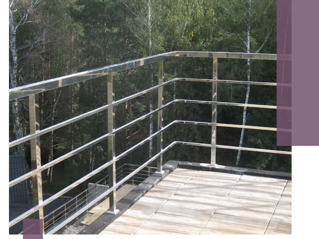 Парапеты из нержавеющей стали в Самаре — изготовление и монтаж