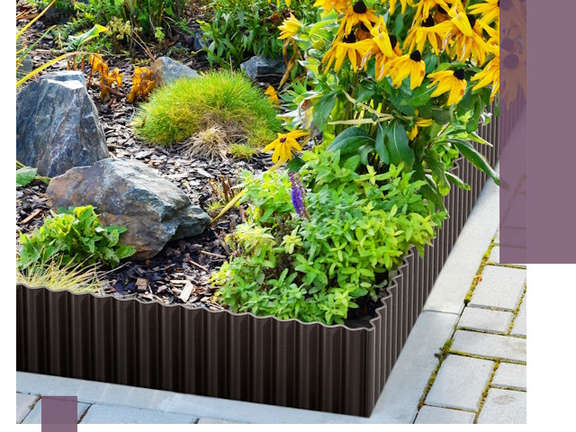 Металлические бордюры для клумб в Самаре — производство и монтаж