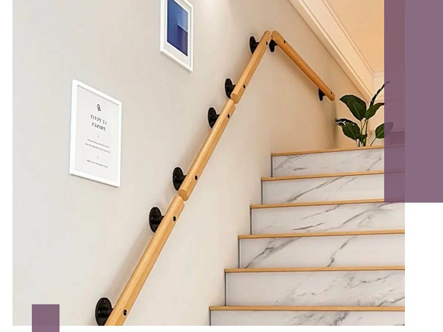 Поручни металлические и деревянные под ключ в Самаре